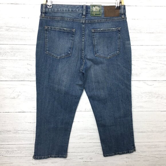 NEW Lauren Ralph Lauren Crop Jeans Classic Mid Calf Stretch size 4 - Picture 2 of 8